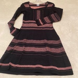 Italian - Missoni black dress with pink details. Never worn. exchange tag on.